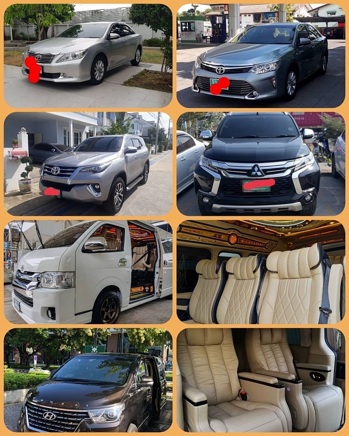 Car rental with driver, service all over Thailand